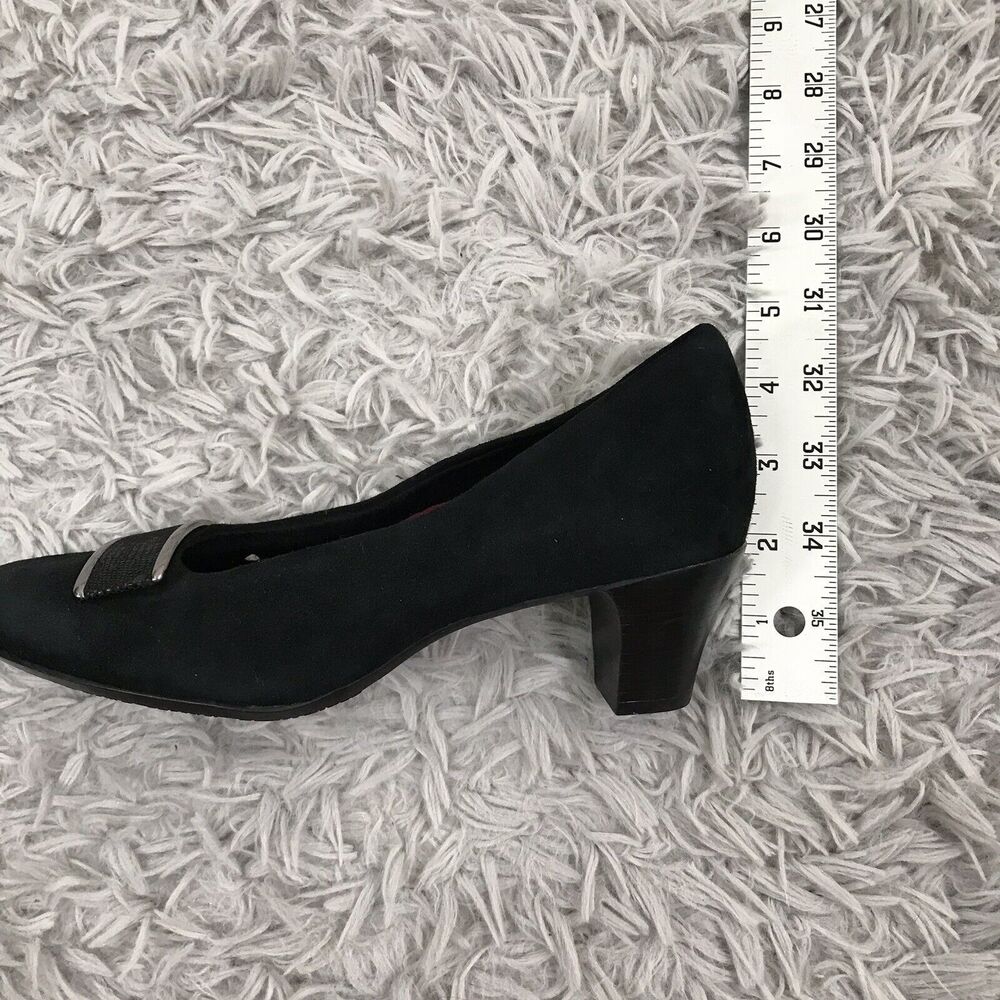 Munro American Mara Women's Heels Pumps Black Suede Size US 6 M - Picture 9 of 9